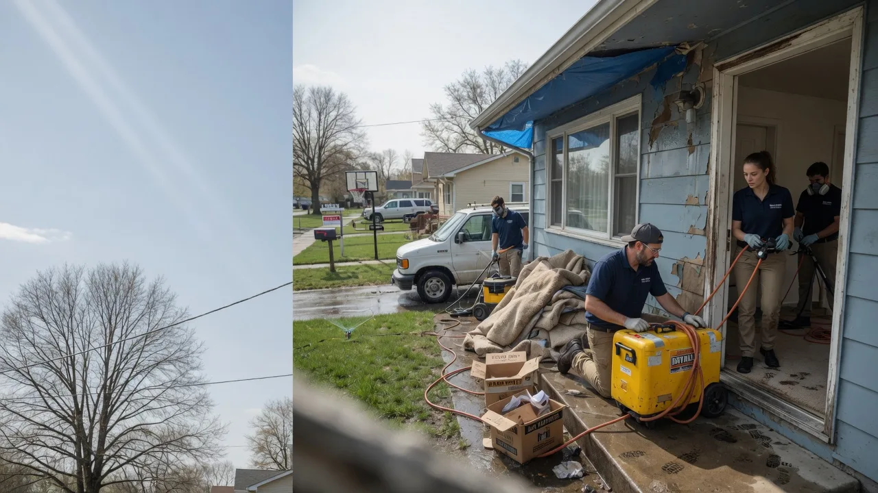 Basement Flood Cleanup in Wolcottville, IN near me